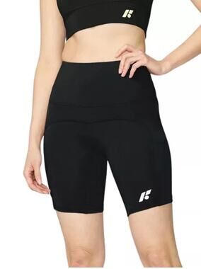 Forme Posture High-Waisted Compression Bike Shorts Black Size Small
